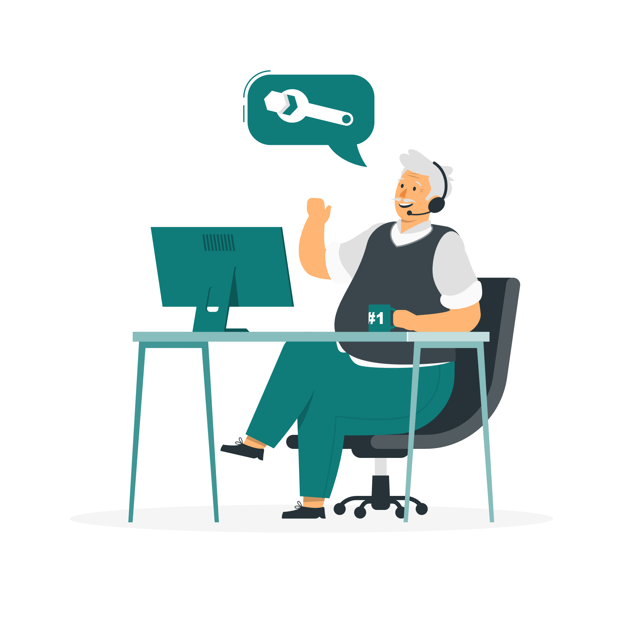 Illustration: vi gør arbejdet